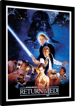 Indrammet plakat Star Wars: Jediridderen vender tilbage - One Sheet