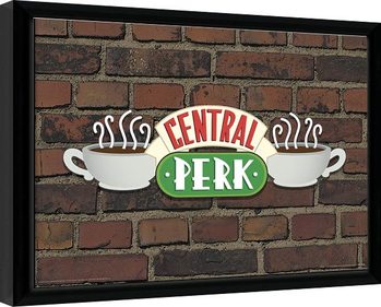Indrammet plakat Venner - Central Perk Brick