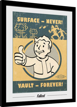 Fallout - Vault Forever indrammet plakat