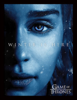  Game of Thrones - Winter is Here - Daenerys indrammet plakat