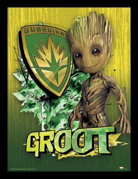  Guardians Of The Galaxy - Groot Shield indrammet plakat