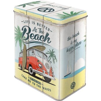 Geschirr Blechdose Volkswagen VW Bulli - Beach
