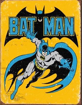 Metallschild Batman - Retro