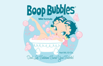 Metallschild BETTY BOOP BUBBLES
