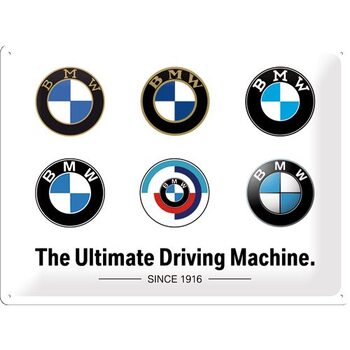 Metallschild BMW - Logo Evolution