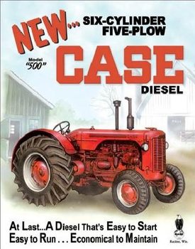 Metallschild CASE - 500 diesel