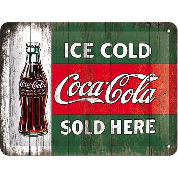 Metallschild Coca-Cola - Sold Here