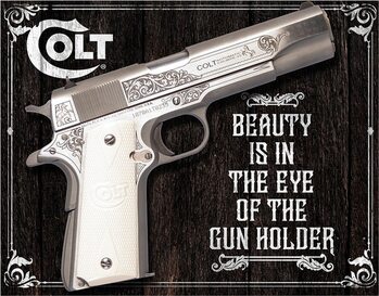 Metallschild Colt Beauty
