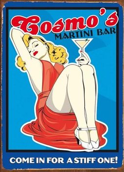 Metallschild COSMO'S MARTINI BAR