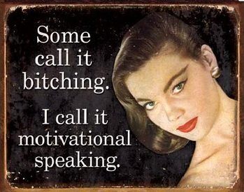 Metallschild EPHEMERA - Motivational Speaking