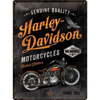 Metallschild Harley-Davidson - Timeless Tradition