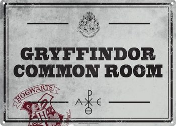 Metallschild Harry Potter - Common Room