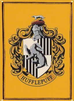 Metallschild Harry Potter - Hufflepuff