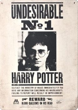 Metallschild Harry Potter - Undesirable No 1
