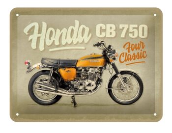 Metallschild Honda MC CB750 Four Classic