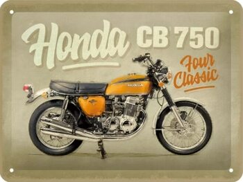 Metallschild Honda MC CB750 Four Classic
