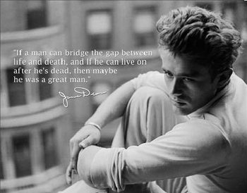 Metallschild JAMES DEAN - Great Man