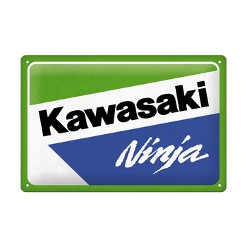 Metallschild Kawasaki - Ninja