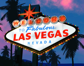 Metallschild LAS VEGAS