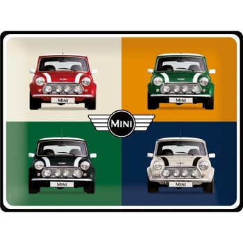Metallschild Mini Cooper - Pop Art