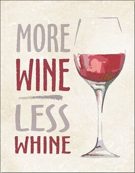 Metallschild More Wine