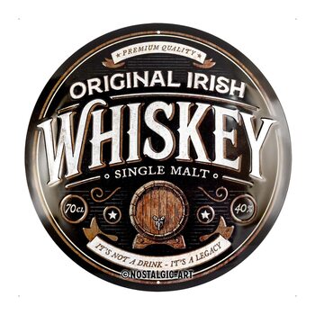 Metallschild Original Irish Whiskey