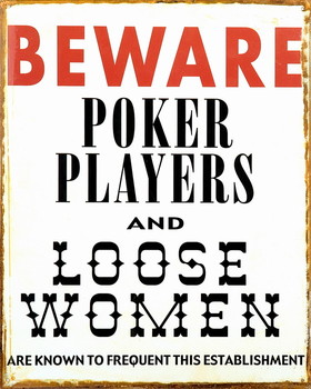 Metallschild POKER PLAYERS