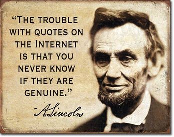 Metallschild Quotes on the Internet