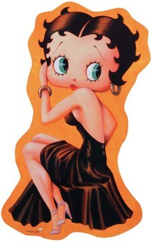 Metallschild SHAPED BETTY PIN UP