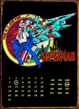Metallschild SUPERMAN TRANSFORM