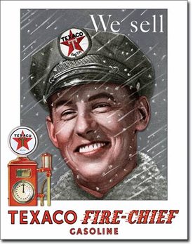 Metallschild Texaco - Pump Attendant