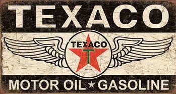 Metallschild Texaco Winged Logo