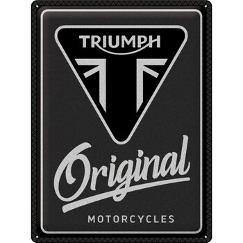 Metallschild Triumph - Original Motorcycles