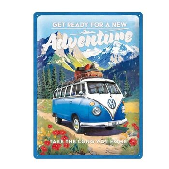 Metallschild VW - New Adventure