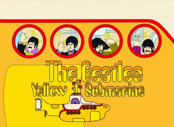 Metallschild YELLOW SUBMARINE