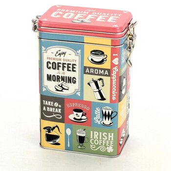 Blikje met clip Coffee of the Morning