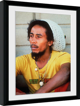Ingelijste poster Bob Marley - Yellow