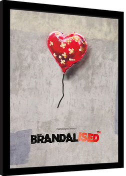 Αφίσα σε κορνίζα Brandalised - Bandaged Heart