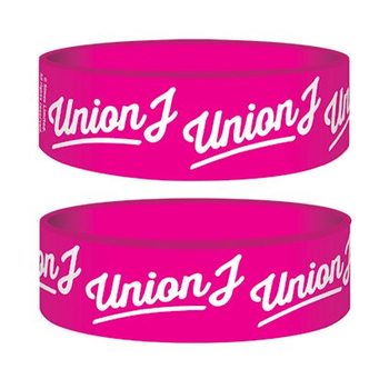 Bransoletka UNION J - pink logo