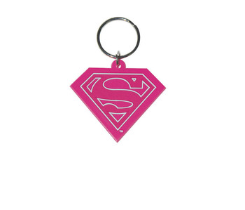 Breloczek SUPERMAN - Pink Logo