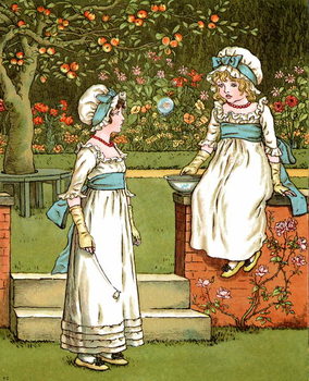 Quadro su tela 'Bubbles'  by Kate Greenaway.