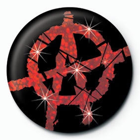 Button ANARCHY - red