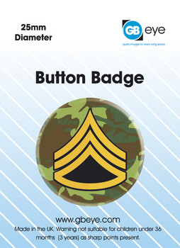 Button ARMY RANK SARGE