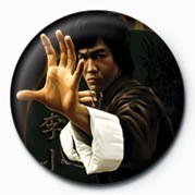 Button BRUCE LEE - HAND