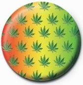 Button Cannabis leaf - multi
