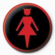 Button DEVIL WOMAN (LOGO)