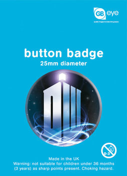 Button Doctor Who - Logo