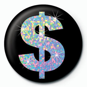 Button DOLLAR SIGN