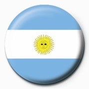 Button Flag - Argentina