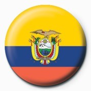 Button Flag - Ecuador